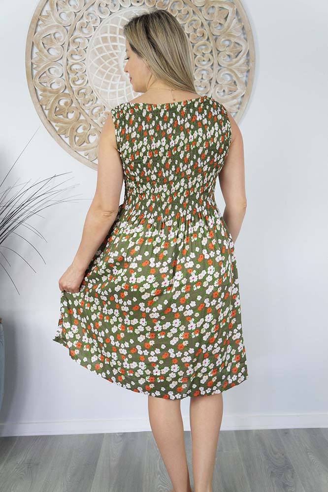 Singlet Smock Dress "Patchouli"