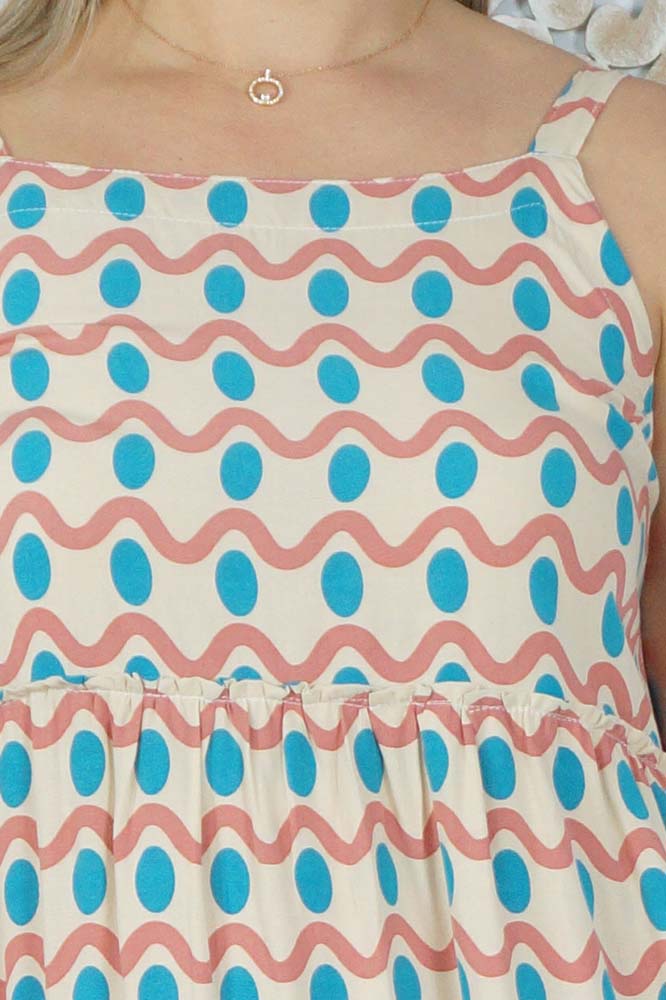 Twiggy Dress "Waves"