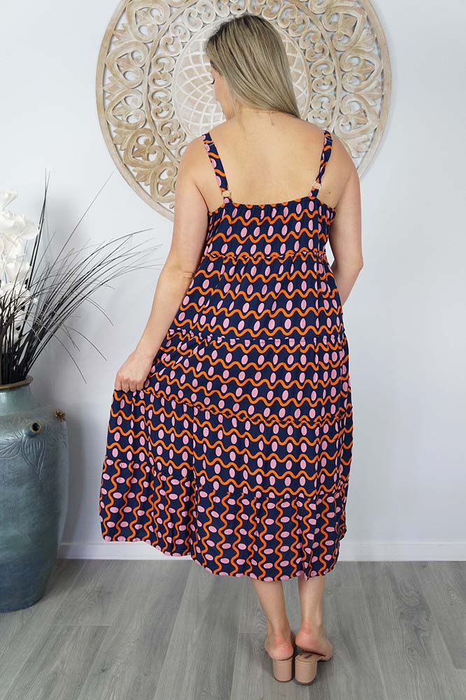 Twiggy Dress "Waves"