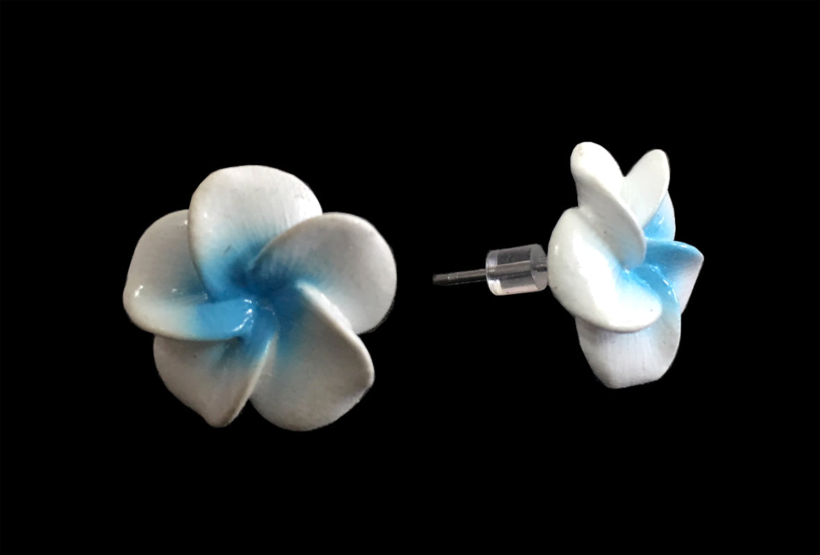 7mm Frangipani Stud Earings