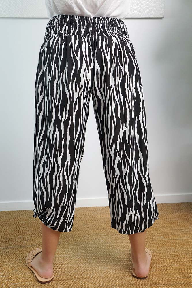3/4 Bazzar Pant "Zebra"