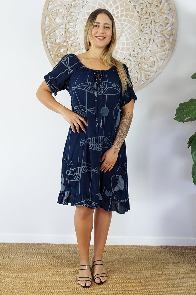 Cuba Dress "Fish"