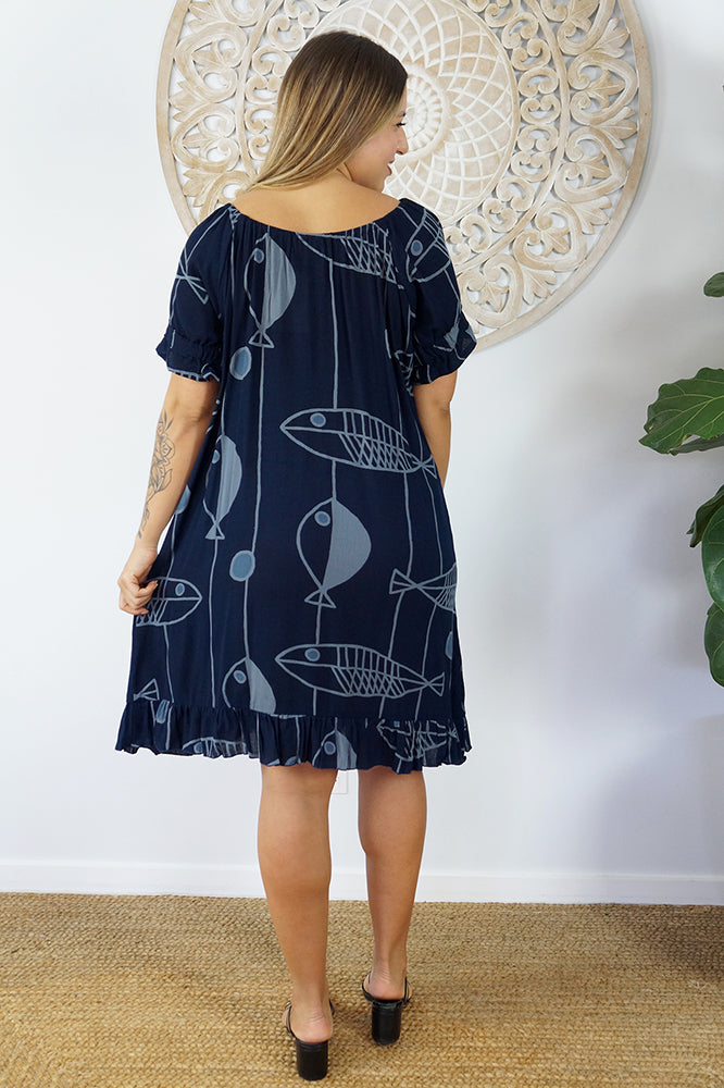 Cuba Dress "Fish"