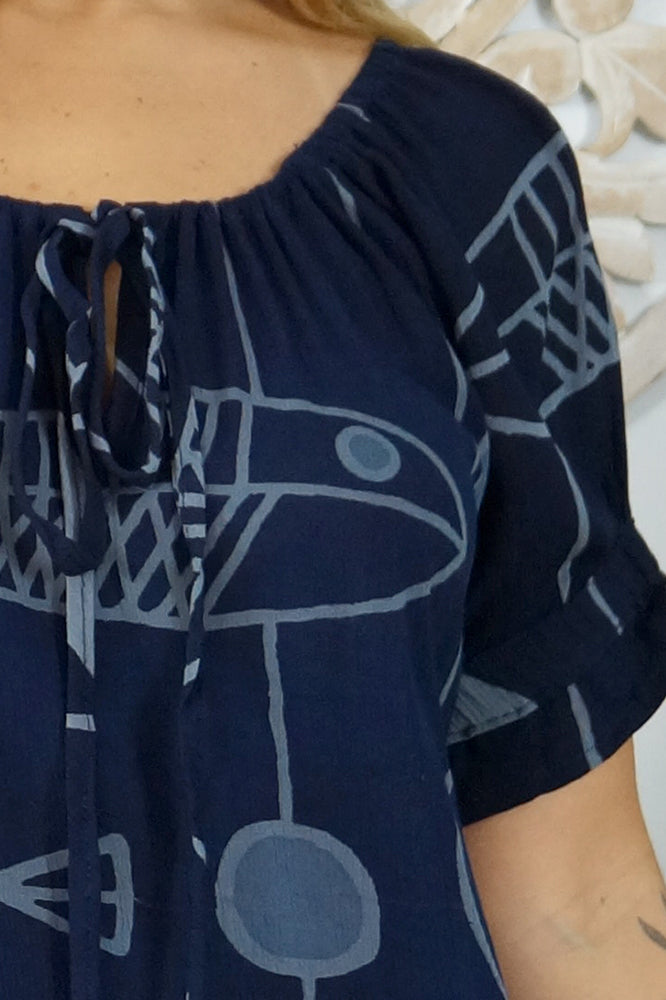 Cuba Dress "Fish"