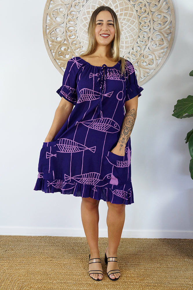 Cuba Dress "Fish"