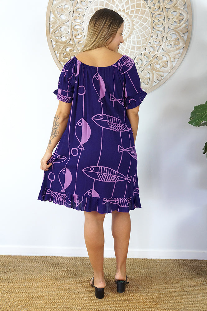Cuba Dress "Fish"