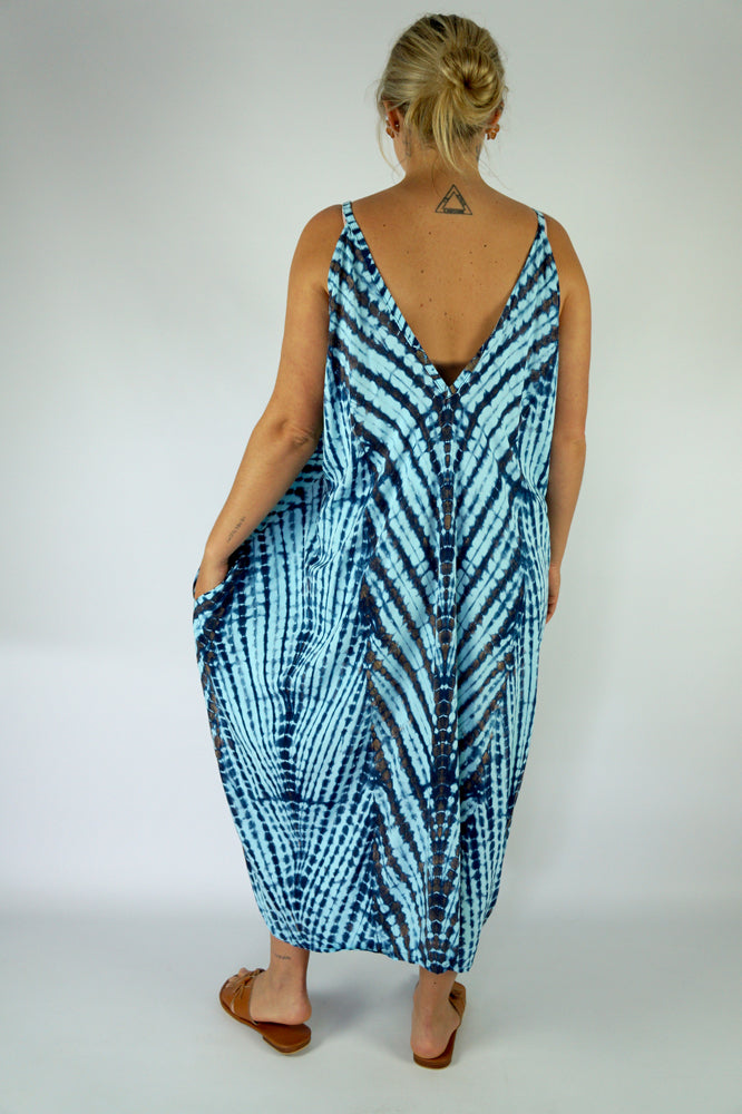 Festival Dress "Tie Dye Feather"
