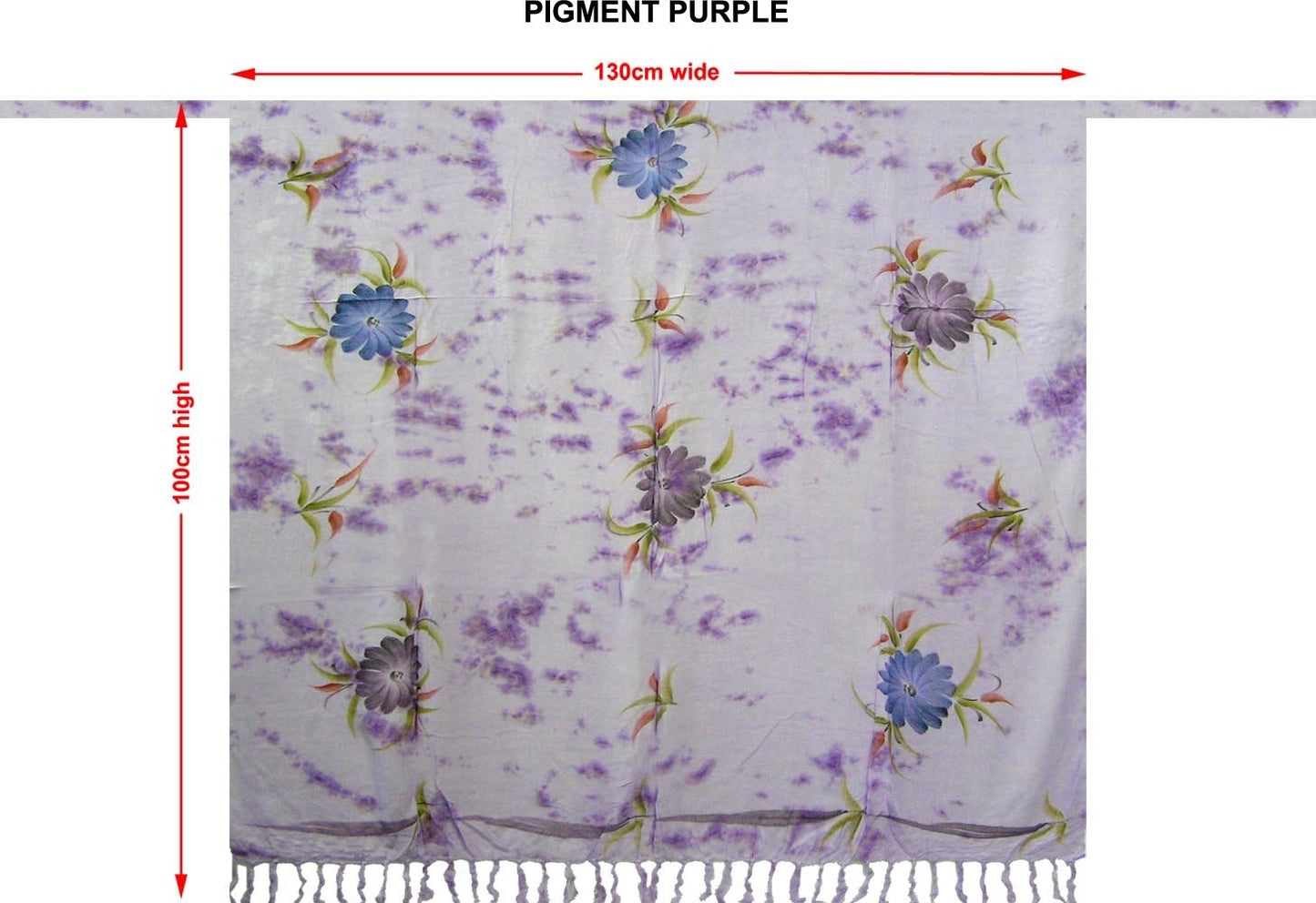 Long Pigment Dye Bikini Tie/Sarong