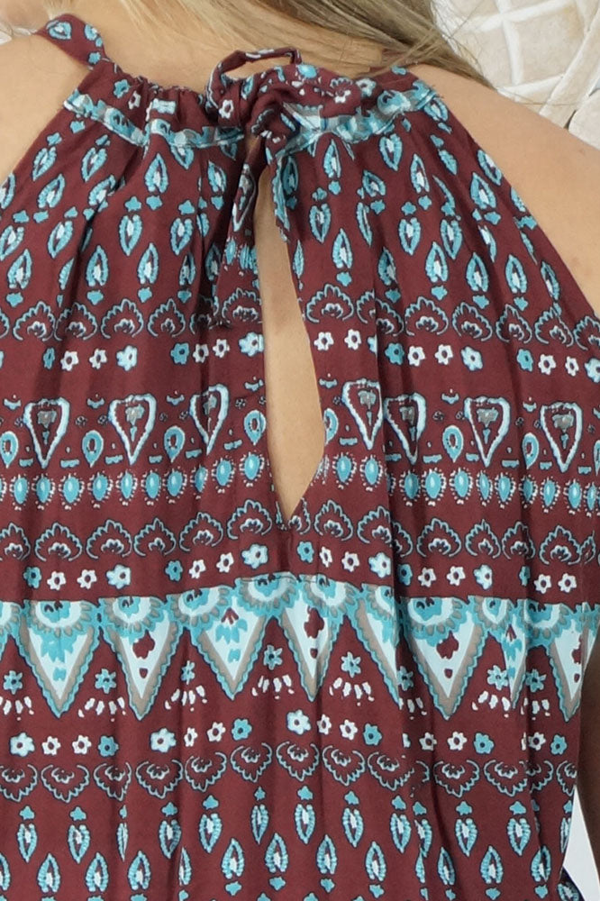 Long Chloe Dress "Tuscany"