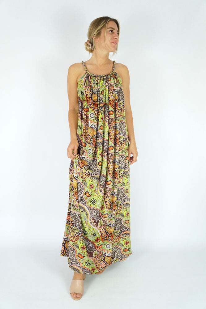 Long Delta Dress Paisley