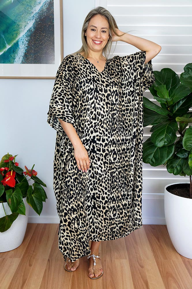 Long Kaftan Leopard