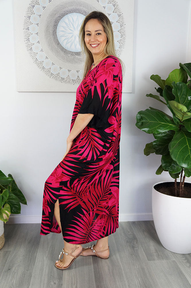 Long Kaftan Palm Frond