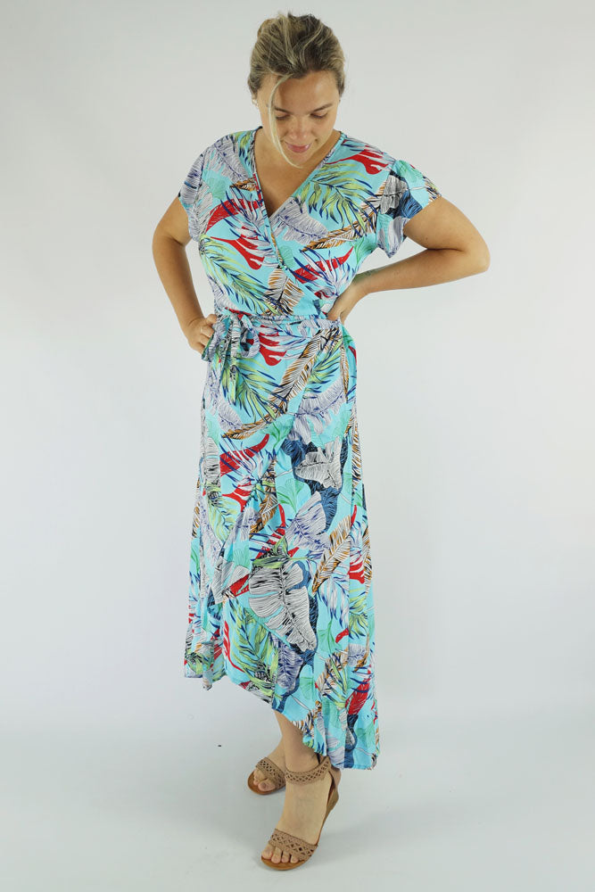 Long Wrap Dress "Wilderness"