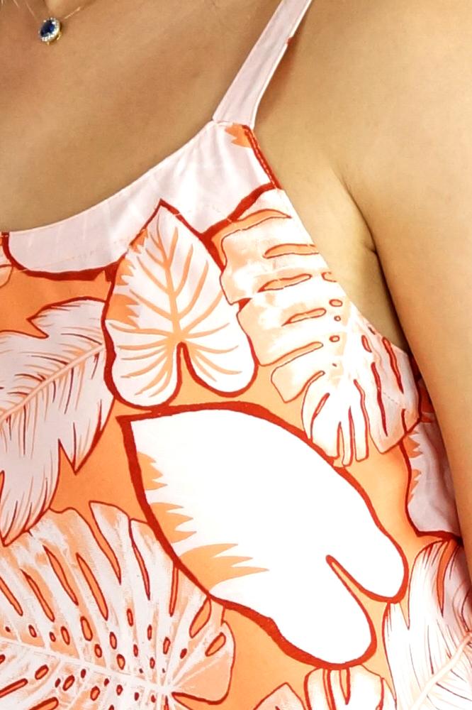 Montego Dress "Leaves"