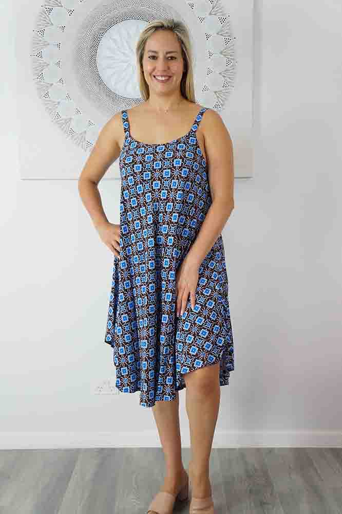 Montego Dress "Snowflower"