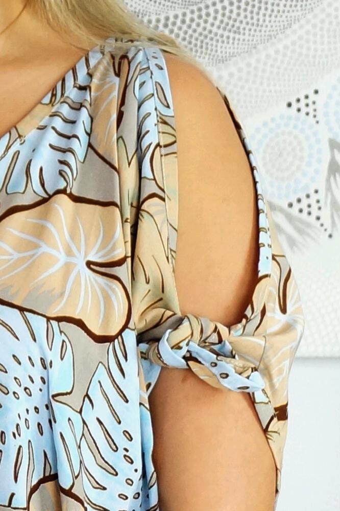 Mykonos Dress "Leaves"