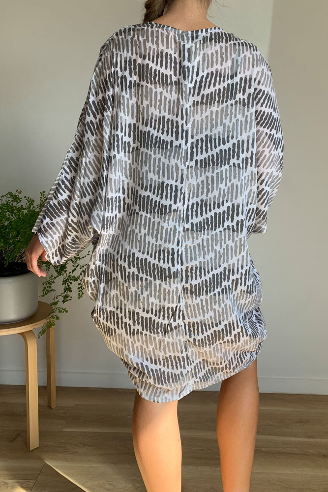 Over Shirt "Barcode" Print