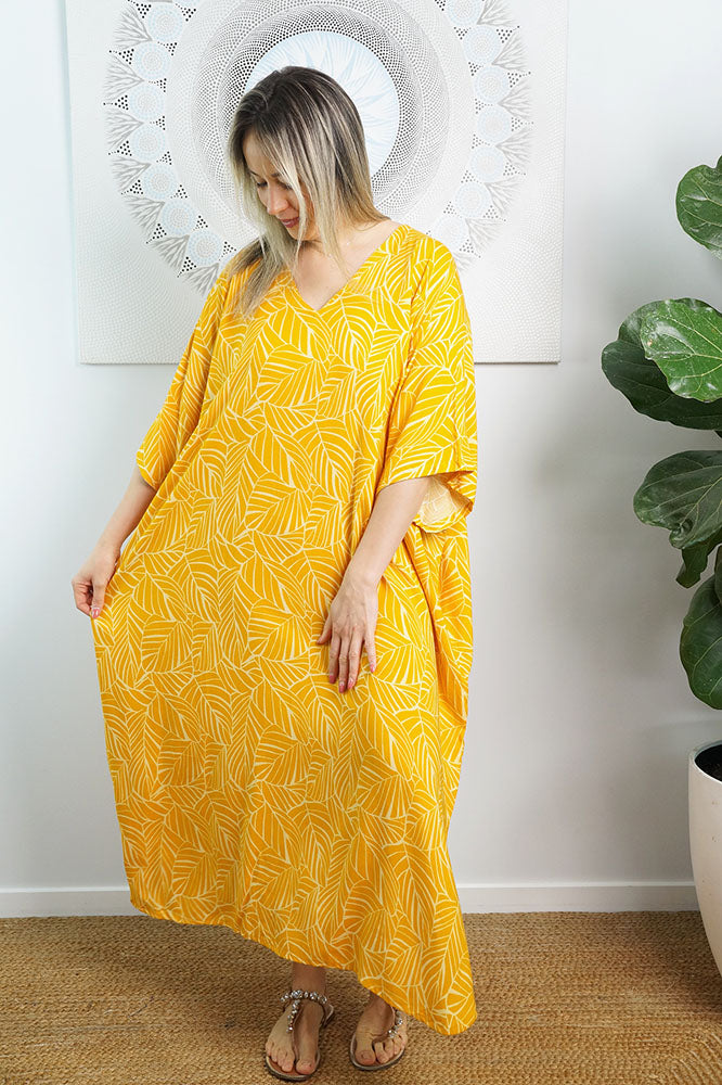 Premium Long Kaftan "Jungle"