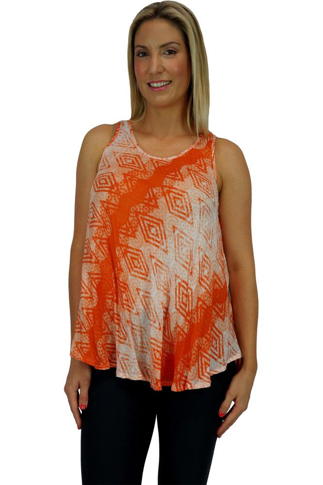 Rose Top "Jagged" Print