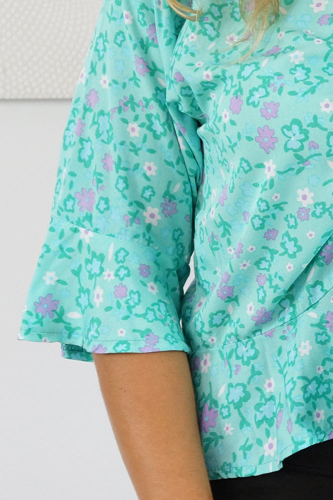 Ruched Top "Babyflower"