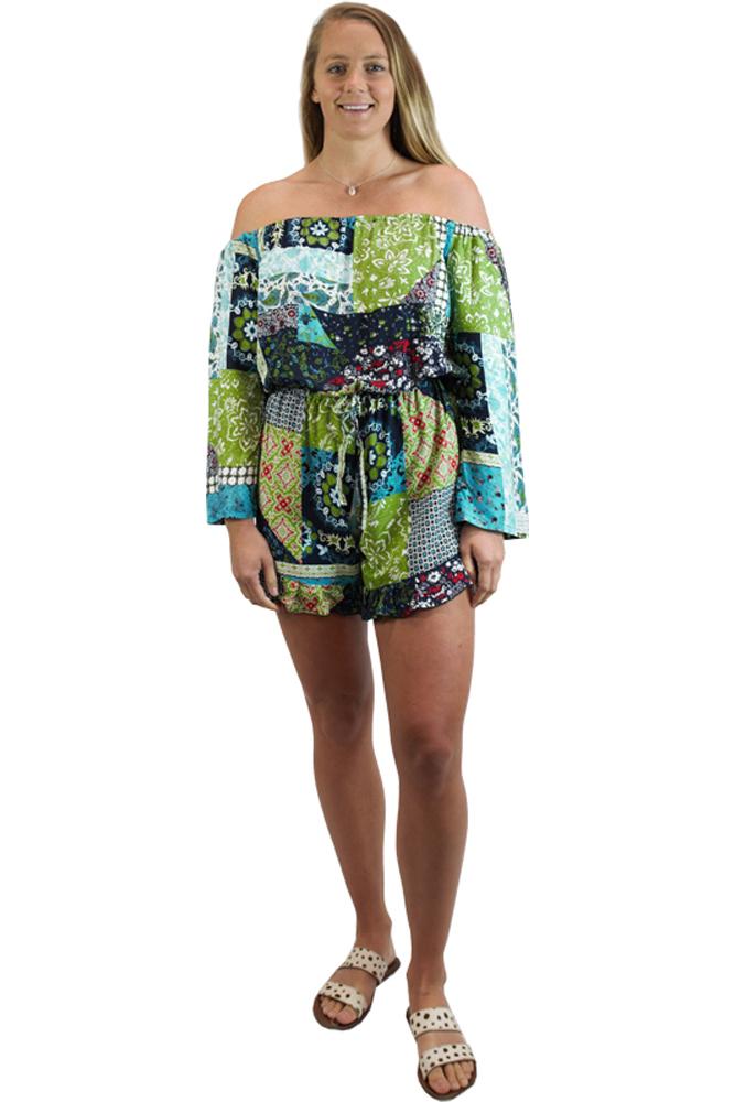 Sabrina Jumpsuit "Patch" Print