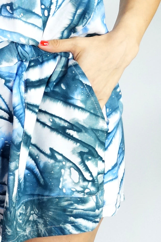 Short Jumpsuit "Motley Tie Dye"