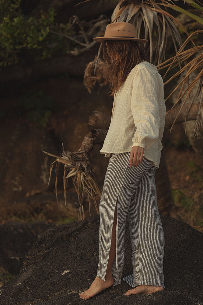 Split Pant "Stripes" Print