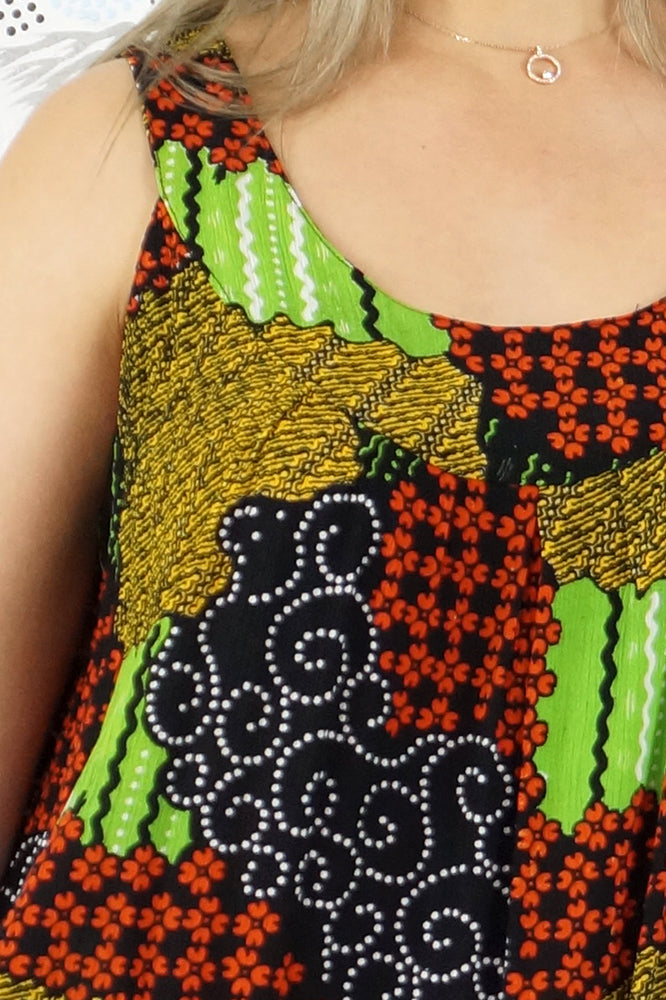 Tahiti Dress "Mosaic"