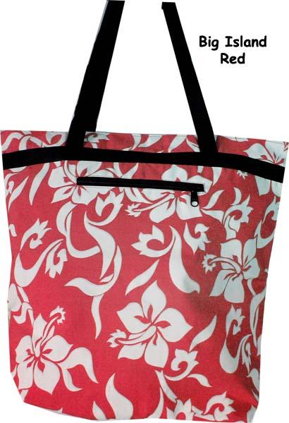 "Big Island" print Carry Bags