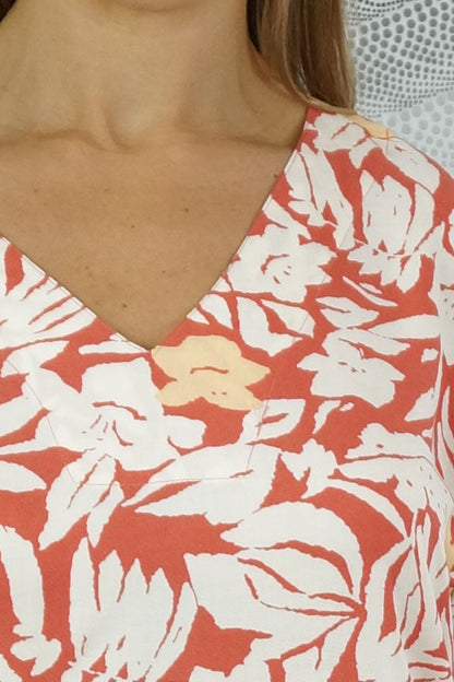 3/4 Sleeve Tunic "Allamanda"