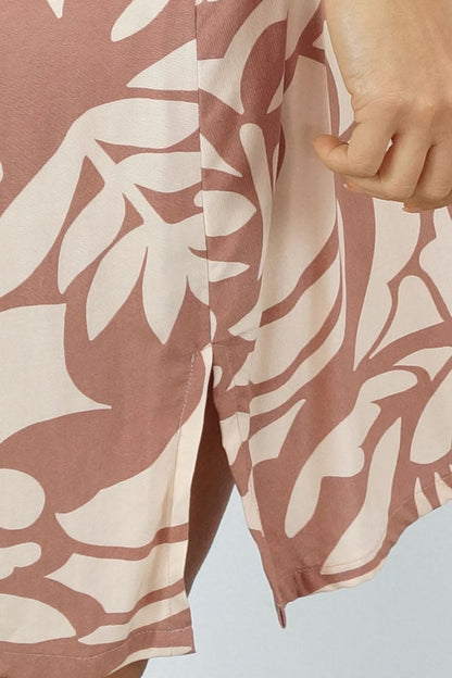 3/4 Sleeve Tunic "Botanical"