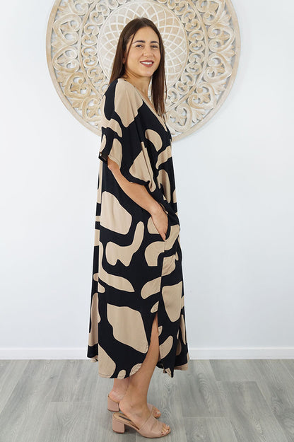 Bermuda Kaftan "Abstract Geo"