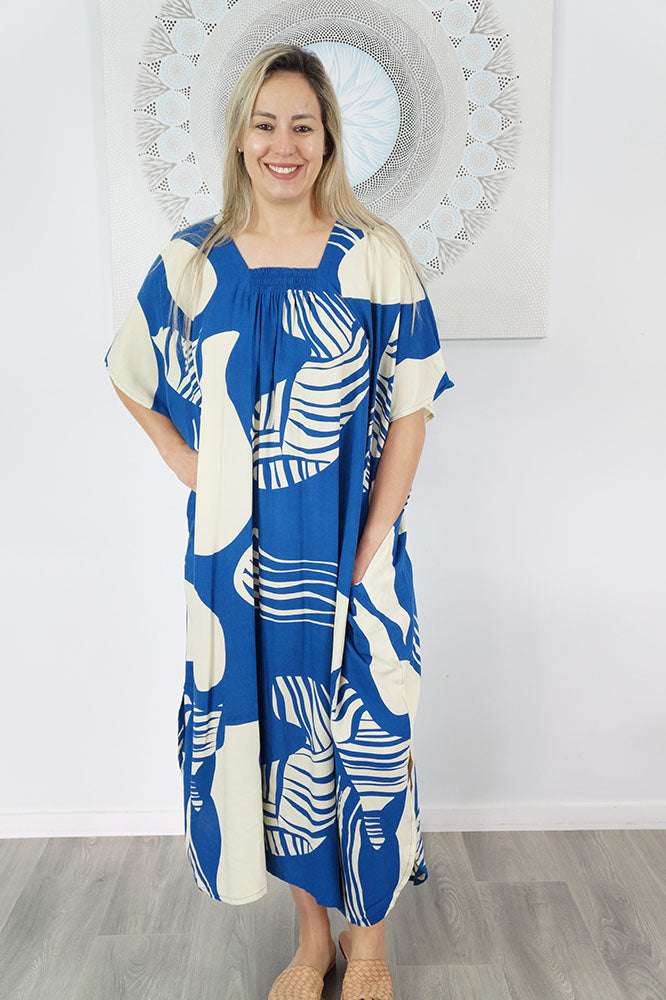 Bermuda Kaftan "Footprints"
