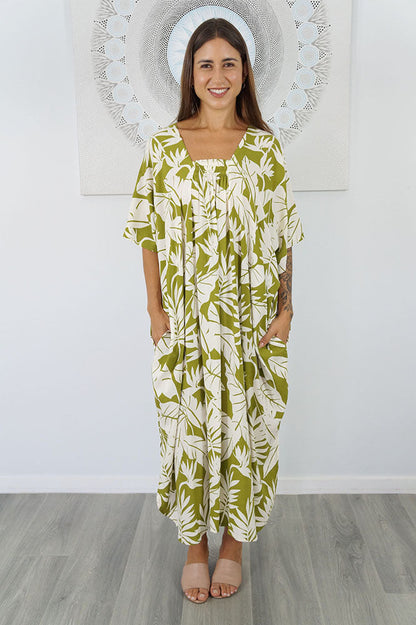 Bermuda Kaftan "Leafy"