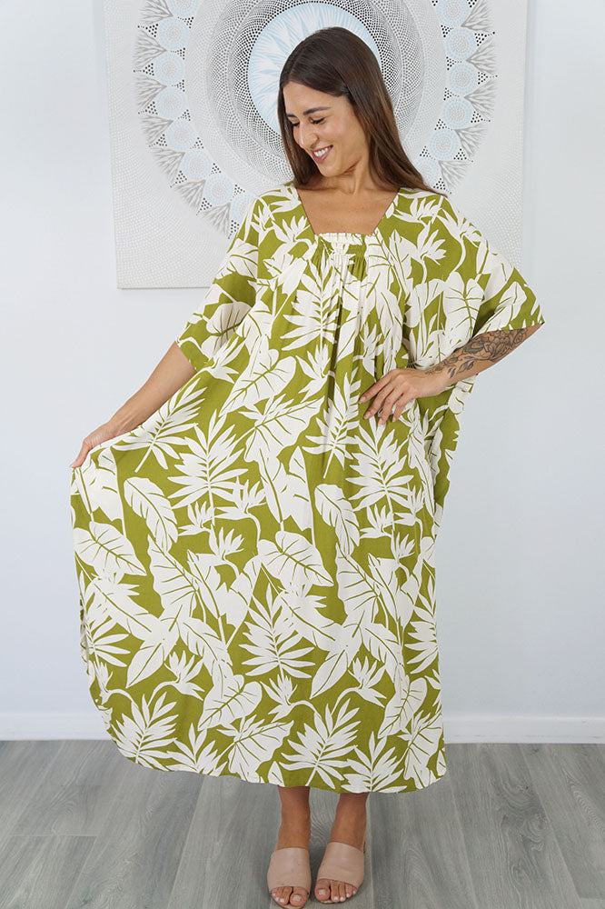 Bermuda Kaftan "Leafy"