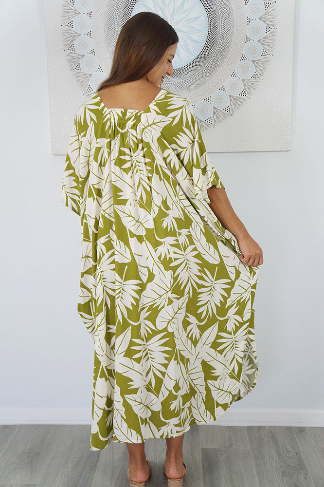 Bermuda Kaftan "Leafy"