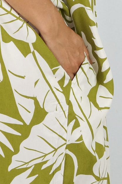 Bermuda Kaftan "Leafy"