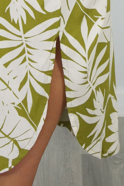 Bermuda Kaftan "Leafy"