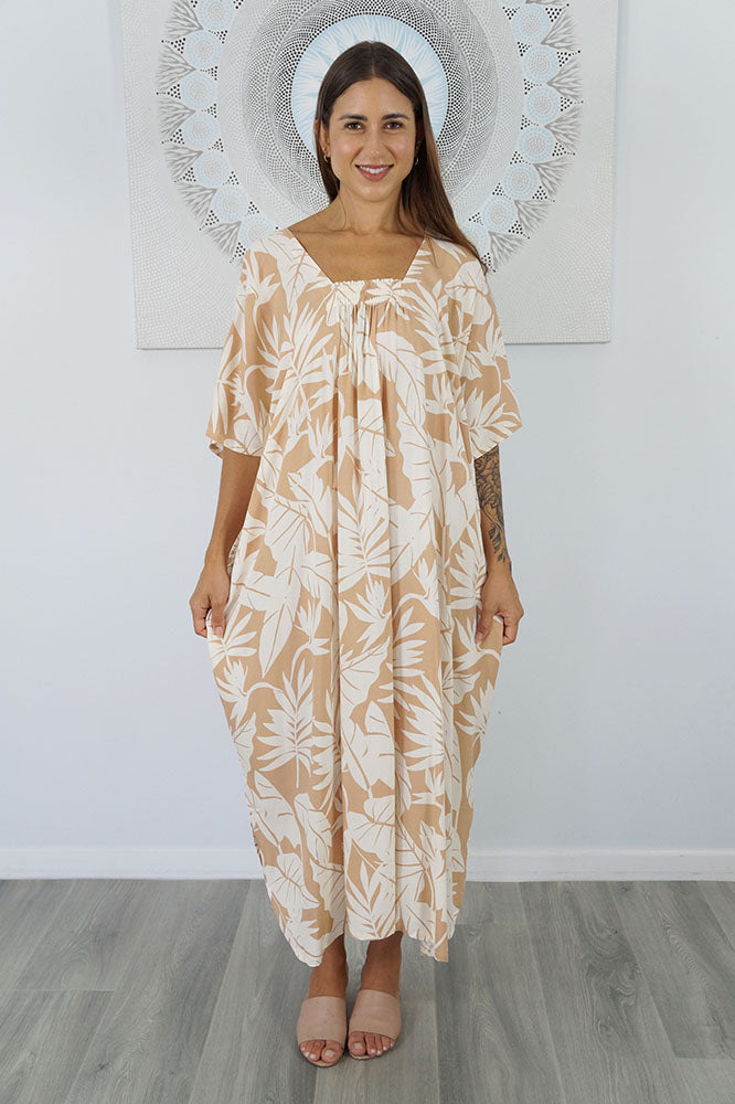 Bermuda Kaftan "Leafy"
