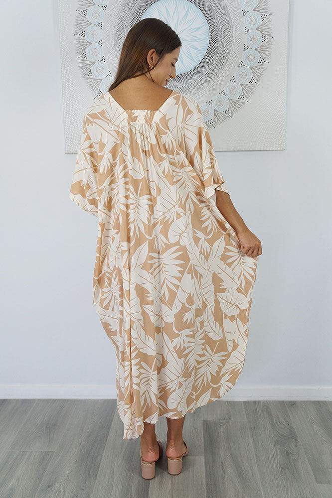 Bermuda Kaftan "Leafy"