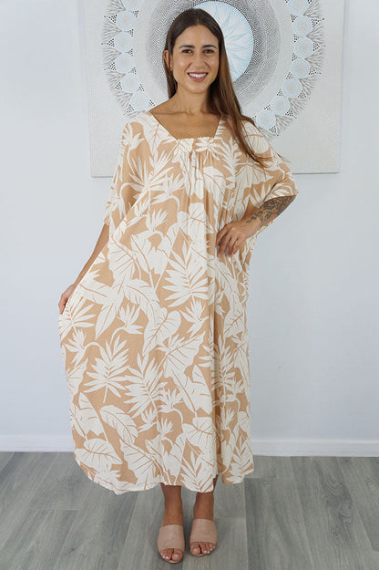 Bermuda Kaftan "Leafy"