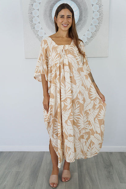 Bermuda Kaftan "Leafy"
