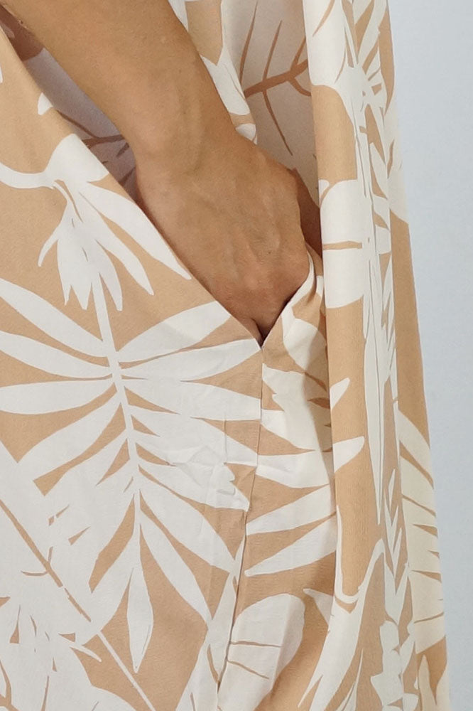 Bermuda Kaftan "Leafy"