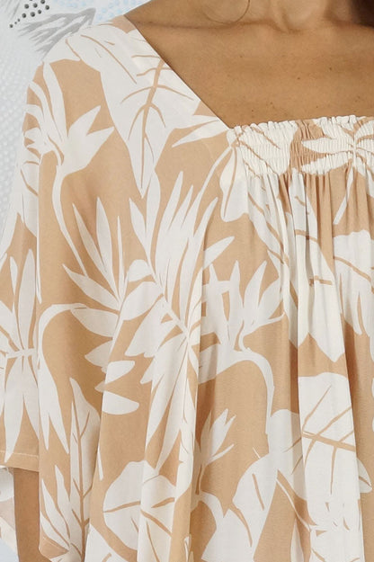 Bermuda Kaftan "Leafy"