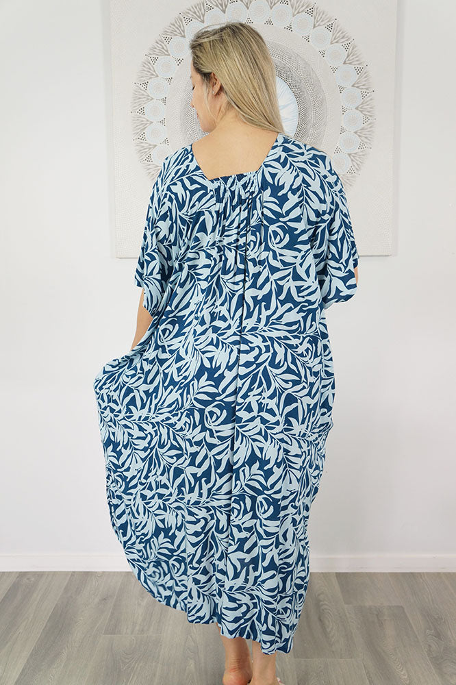 Bermuda Kaftan "Wild Leaf"