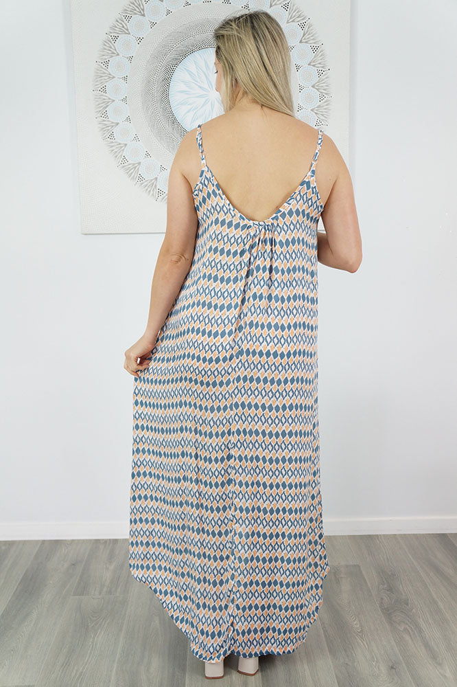 Boho Dress "Diamond" print