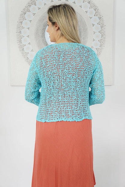 Knitted Bolero Top "Popcorn"