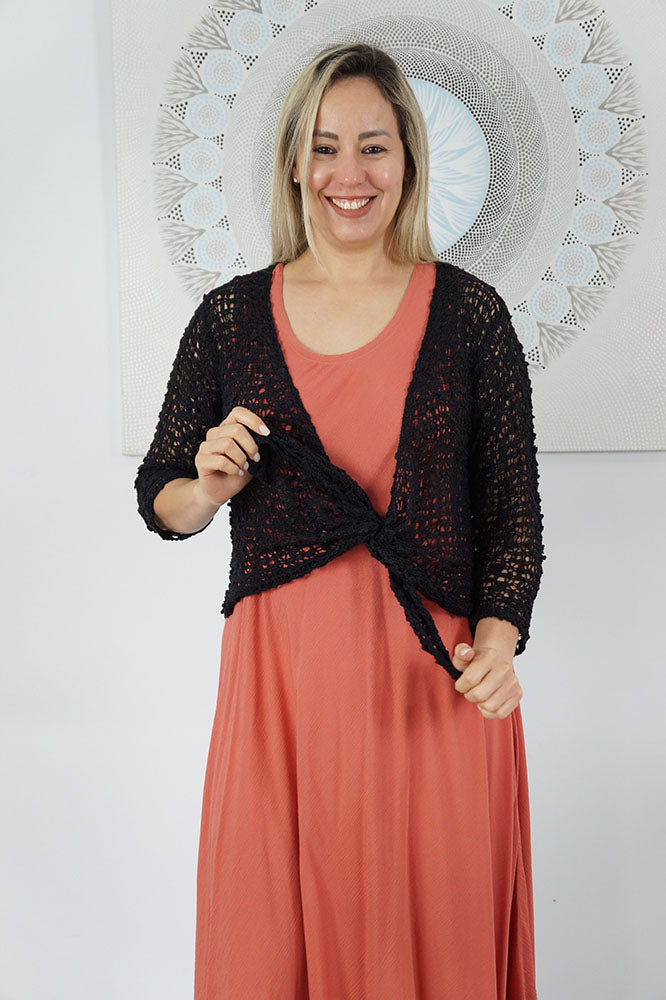Knitted Bolero Top "Popcorn"