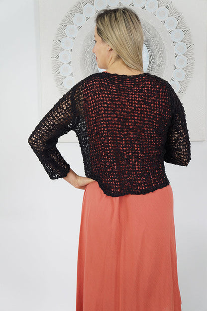 Knitted Bolero Top "Popcorn"