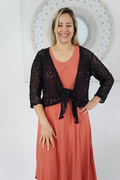 Knitted Bolero Top "Popcorn"
